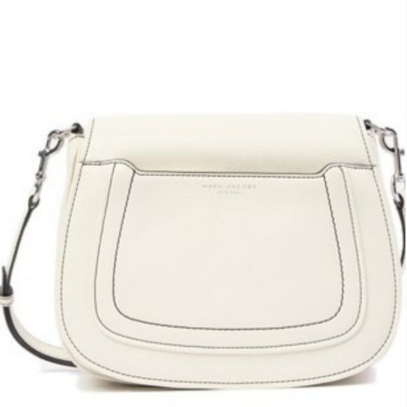 Marc Jacobs Handbags - Marc Jacobs Women’s Empire City Medium Messenger Leather Crossbody Bag Off White